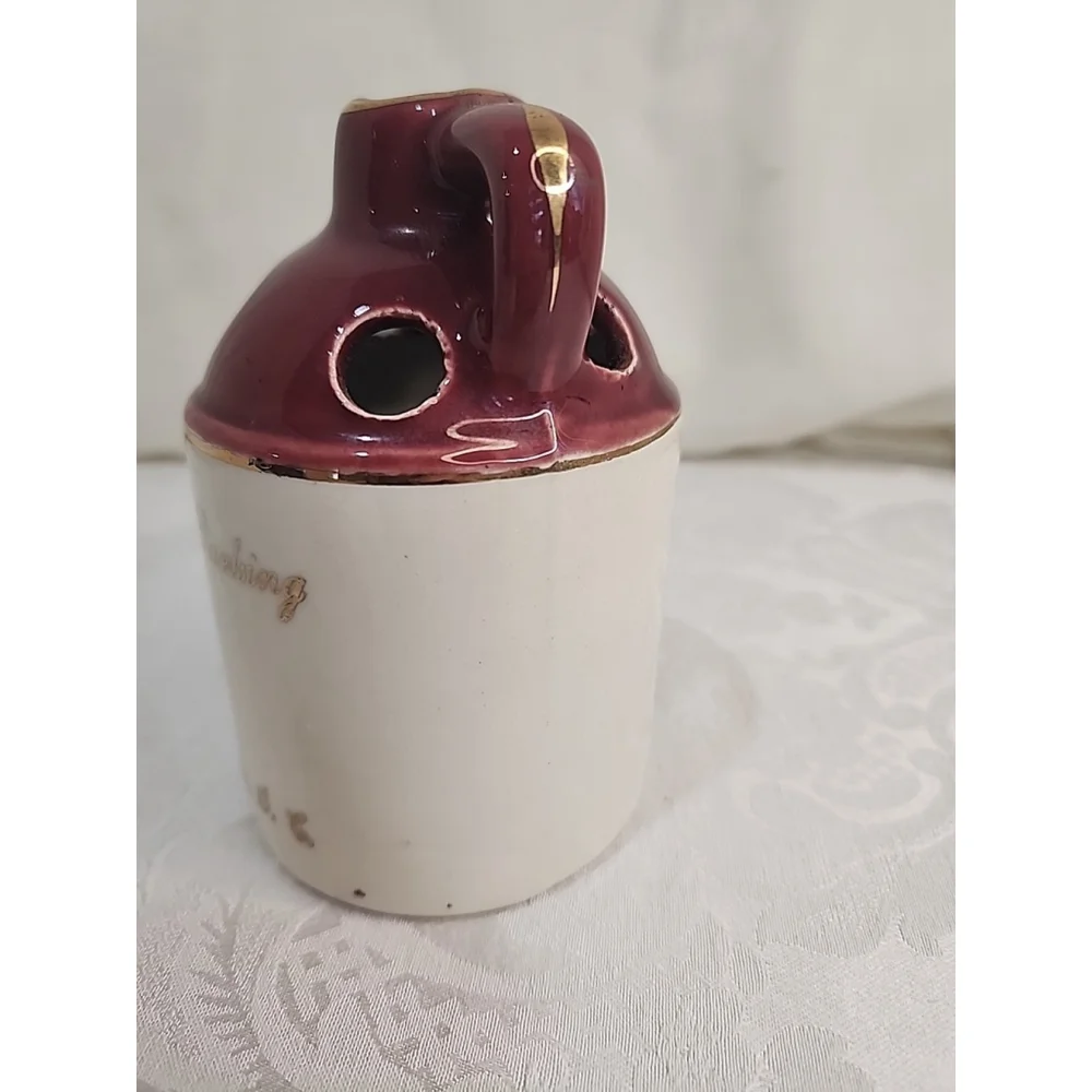 Columbia S.C. Pencil Parking Moonshine Jug Handmade Pen And Pencil Holder, EUC